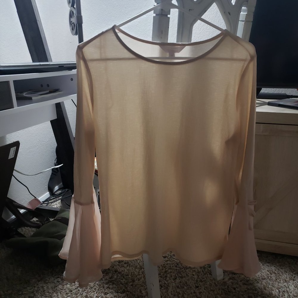 Lauren Conrad-Creme blouse